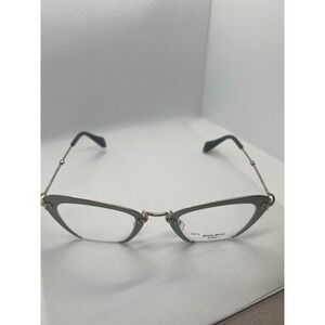 Miu Miu VMU54O Cat Eye Glasses Frames Designer Eyeglasses Gold Green Womens